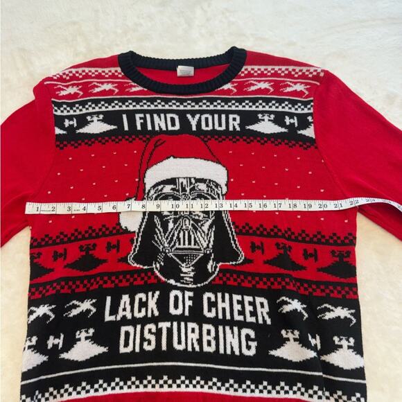 Star Wars Long Sleeve Crewneck Unisex Knit Sweater Darth Vader Size XXL - Picture 7 of 12